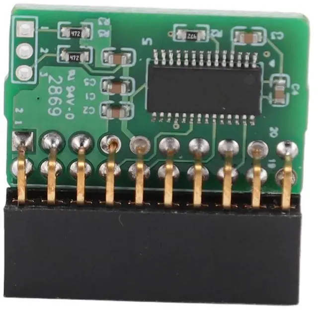 Alt view image 6 of 7 - 20Pin TPM 2.0 Module Vertical Trusted Platform Module for AOM TPM 9665V TCG 2.0,1 x TPM 2.0 Module(Due to different product batches, the appearance may be different, which does not affect use.),Green
