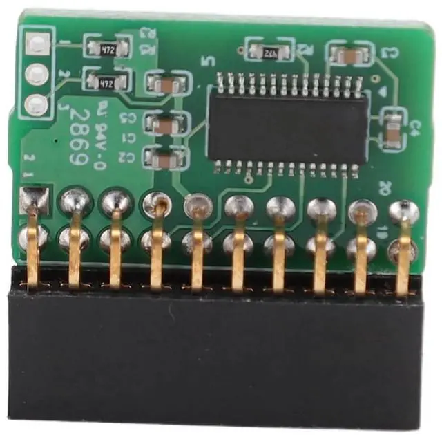 Main image of 20Pin TPM 2.0 Module Vertical Trusted Platform Module for AOM TPM 9665V TCG 2.0,1 x TPM 2.0 Module(Due to different product batches, the appearance may be different, which does not affect use.),Green