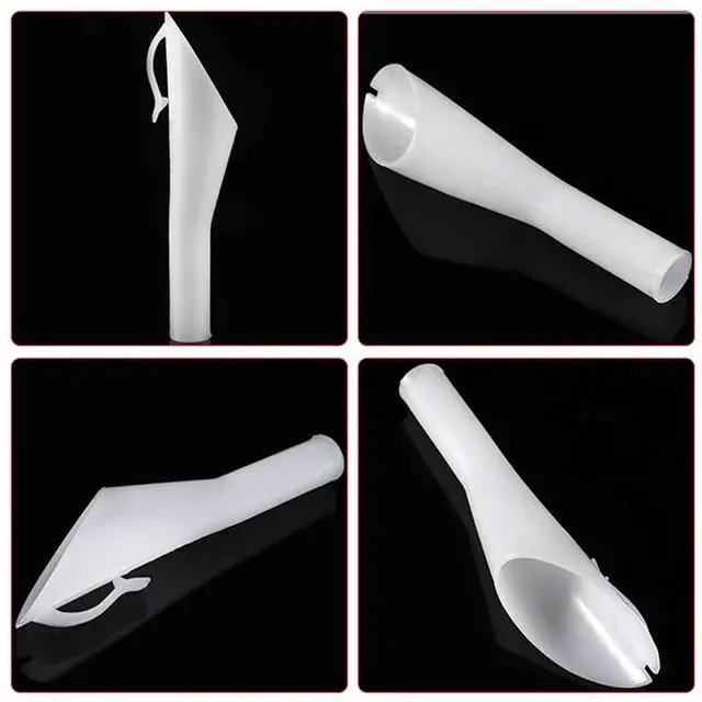 Alt view image 7 of 7 - 2X New Car Vehicle Fuel Filling Funnel Petrol pour Oil Tool for,2 x Fuel Filling Funnel,White