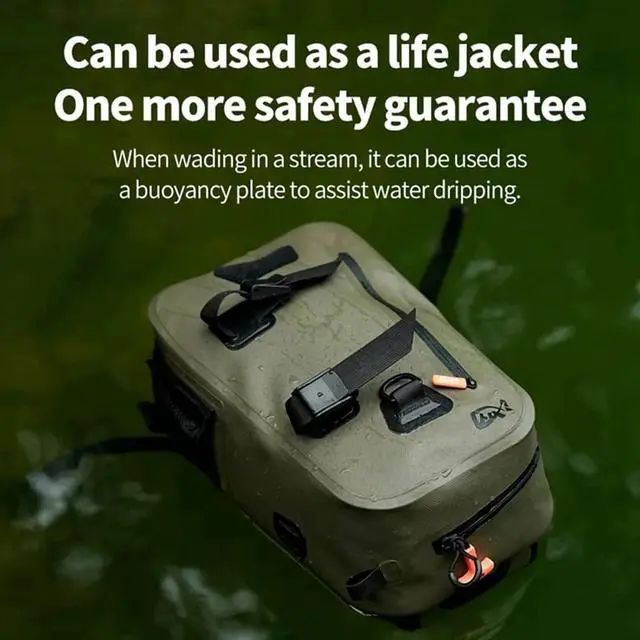 Alt view image 4 of 7 - Fishing Shoulder Bag Fishing Tackle Waterproof Bag Outdoor Capacity Fishing Lures Bag Line Box Storage Accessories,1 x Fishing Shoulder Bag,Photo Color