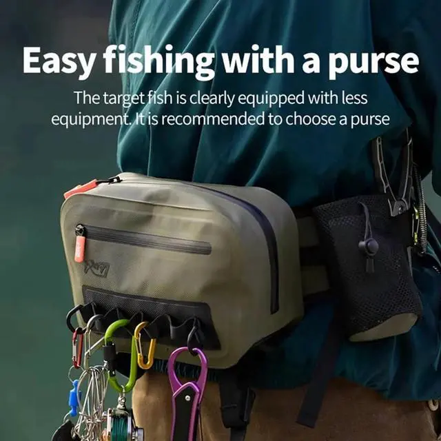 Alt view image 2 of 7 - Fishing Shoulder Bag Fishing Tackle Waterproof Bag Outdoor Capacity Fishing Lures Bag Line Box Storage Accessories,1 x Fishing Shoulder Bag,Photo Color