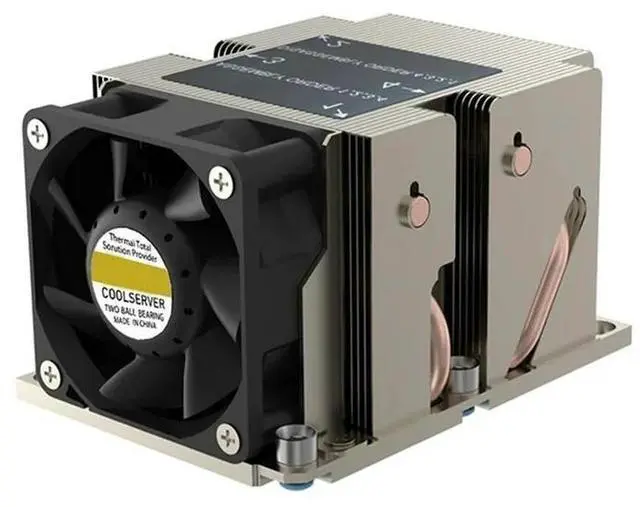 Main image of LGA3647-2U-R83 Cooler 240W for Lga 3647 Narrow Type Radiator 2u Heat Sink 4 Heat Pipe Side Blow Cooling Fan,1 * cpu Cooler