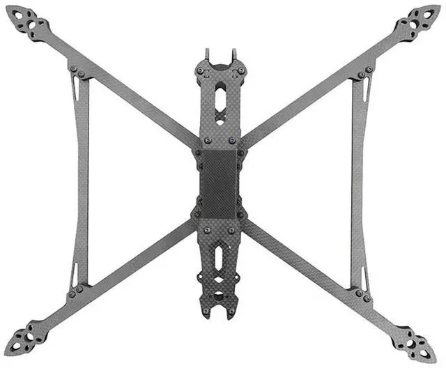 Alt view image 2 of 7 - MARK4 V2FPV Drone Frame Kit Fiber RC FPV Free-Racing Drone Four-Axle Flyover Drone Aerial Photography Drone 11.8Inch