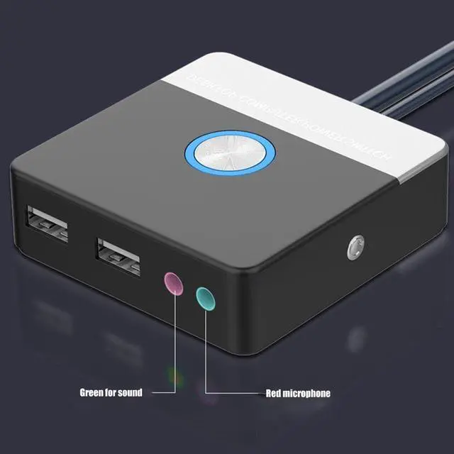 Alt view image 6 of 7 - GENEMA Desktop Power Button with USB Port for Easy PC Operate Multiple Function