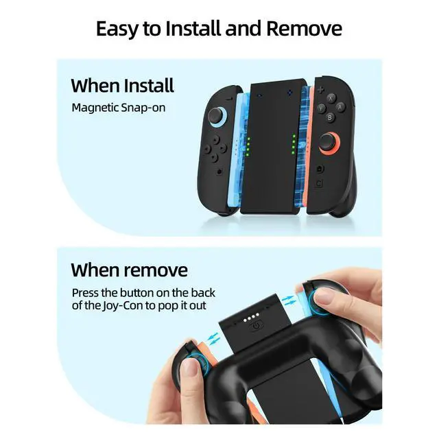 Alt view image 5 of 7 - Switch 2 Joy Con Charging Controller - Fast USB-C charging, LED indicator light, ergonomic comfortable controller, suitable for Switch 2, durable gaming accessories