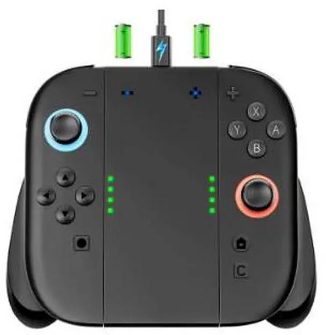 Main image of Switch 2 Joy Con Charging Controller - Fast USB-C charging, LED indicator light, ergonomic comfortable controller, suitable for Switch 2, durable gaming accessories