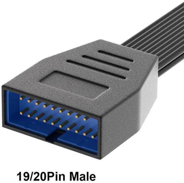 Alt view image 3 of 5 - OwlTree Motherboard USB 3.0 Header Extension Cable, USB 3.0 19Pin 20 Pin Male to Female Internal USB3.0 Extension Adapter  (2 Pack)