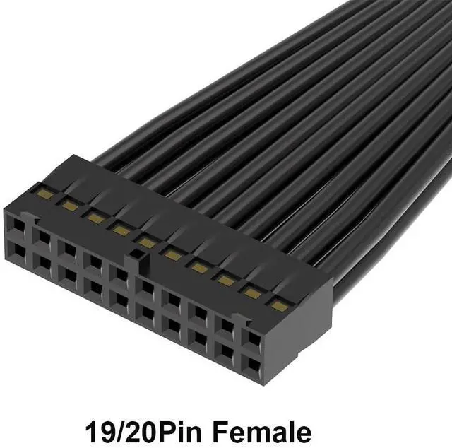 Alt view image 4 of 5 - OwlTree Motherboard USB 3.0 Header Extension Cable, USB 3.0 19Pin 20 Pin Male to Female Internal USB3.0 Extension Adapter  (2 Pack)