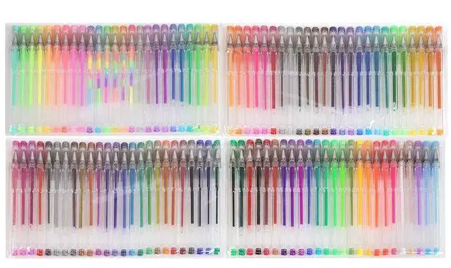 Alt view image 3 of 7 - 100/5Pcs Gel Pen Set 100 Colored Gel Pens for Coloring Books