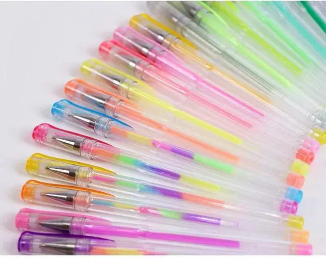 Alt view image 7 of 7 - 100/5Pcs Gel Pen Set 100 Colored Gel Pens for Coloring Books