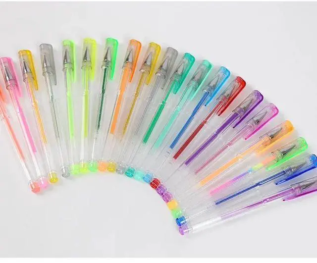 Alt view image 5 of 7 - 100/5Pcs Gel Pen Set 100 Colored Gel Pens for Coloring Books