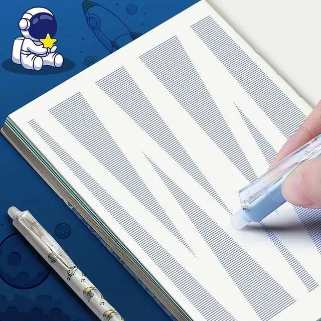 Alt view image 6 of 7 - Anime Cartoon Astronaut Erasable Gel Pen Set With Ink Refill