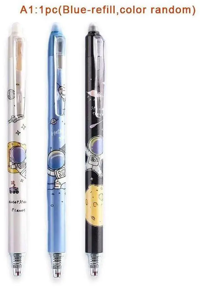 Main image of Anime Cartoon Astronaut Erasable Gel Pen Set With Ink Refill