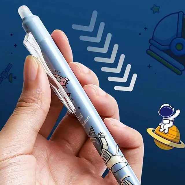 Alt view image 5 of 7 - Anime Cartoon Astronaut Erasable Gel Pen Set With Ink Refill