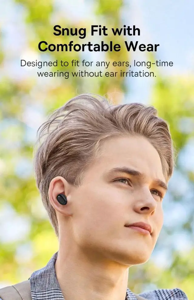 Alt view image 3 of 7 - Baseus Bowie EZ10 TWS Earphone Bluetooth 5.3 Wireless Headph