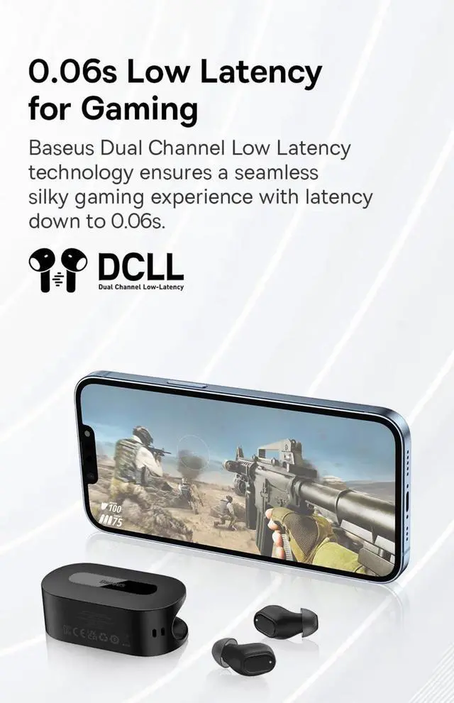 Alt view image 7 of 7 - Baseus Bowie EZ10 TWS Earphone Bluetooth 5.3 Wireless Headph