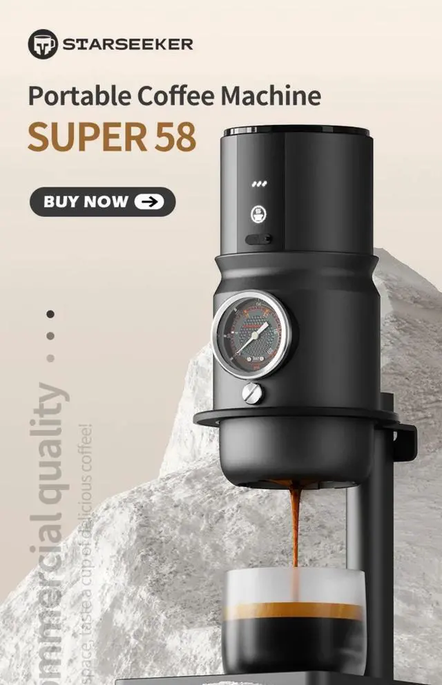 Alt view image 5 of 7 - STARSEEKER Super58 Portable Electric Espresso Machine Travel