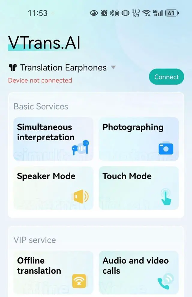 Alt view image 7 of 7 - 150-Language Earbuds Portable Real-time Translation Earphone