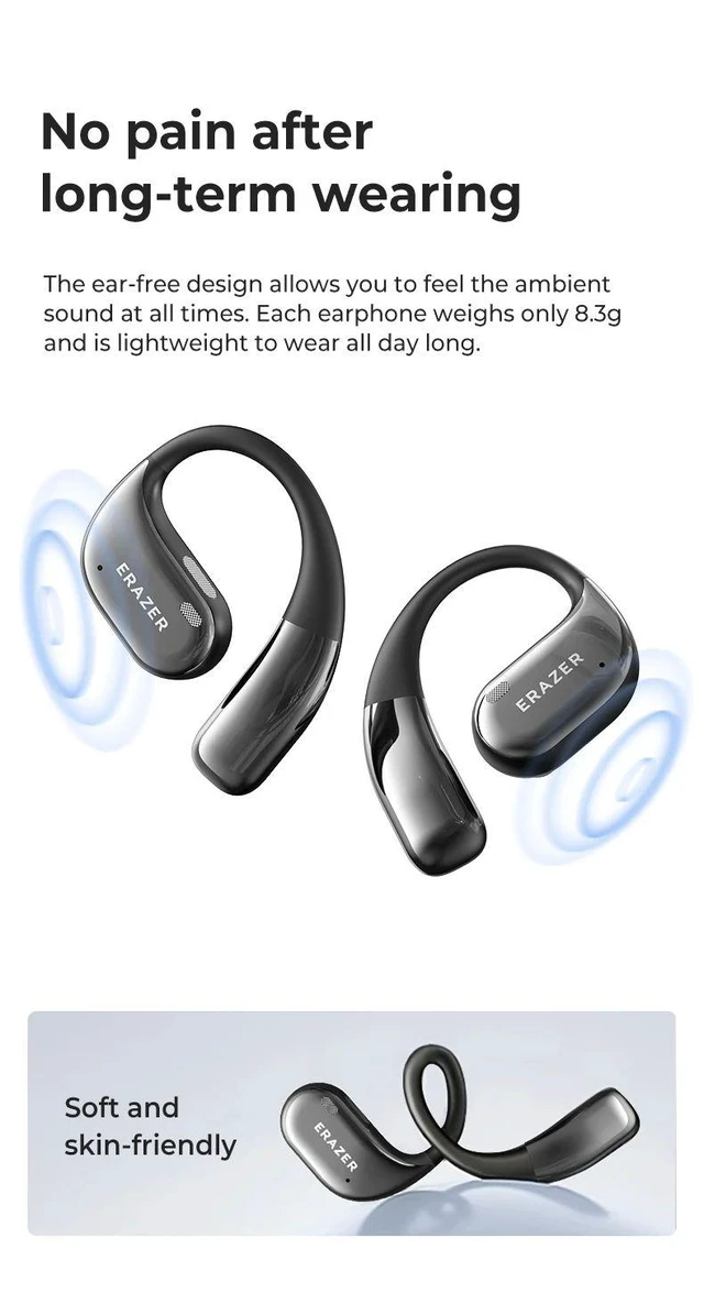 Alt view image 4 of 7 - Erazer X11 Translation Earphones Intelligent Bluetooth Earph