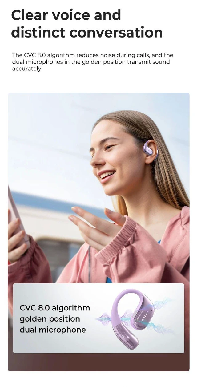 Alt view image 7 of 7 - Erazer X11 Translation Earphones Intelligent Bluetooth Earph