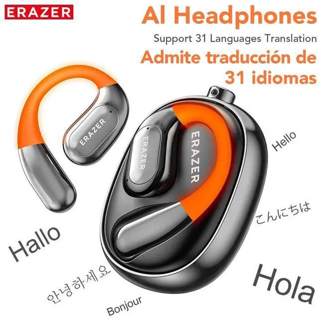Alt view image 4 of 7 - [AI Translator Earphone] ERAZER XF31 Bluetooth Translation E
