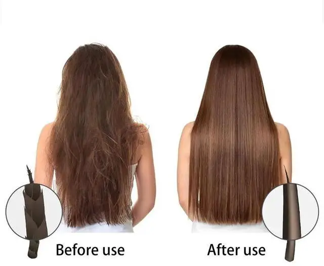 Alt view image 6 of 7 - Hair Straightener Brush Fast Heating Cordless Curling Comb F