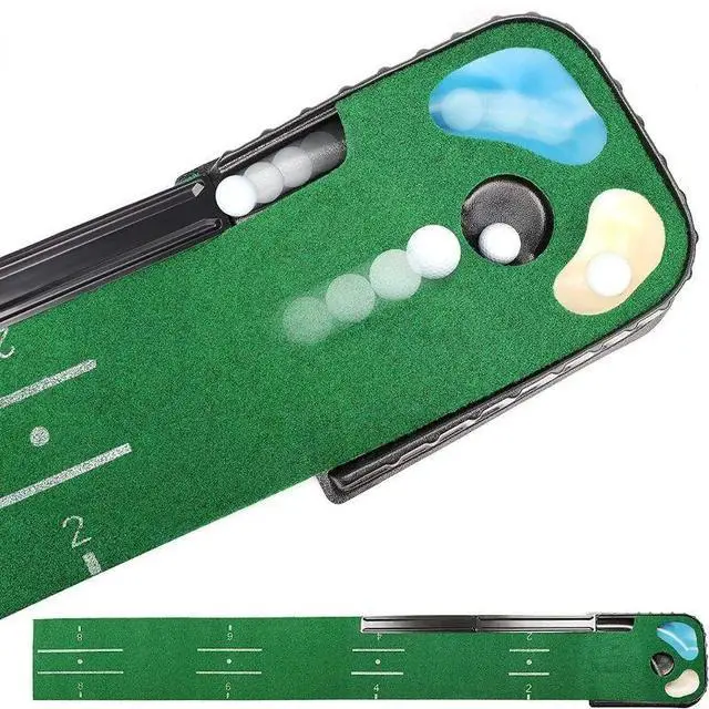 Main image of PGM Golf Indoor Putting Mat Putter Trainer Green Carpet Prac