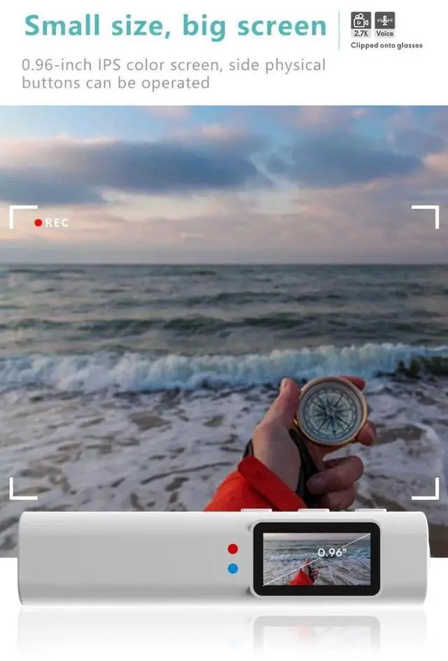 Alt view image 6 of 7 - 2.7K HD Camera Glasses Outdoor Sports Camera WiFi Motorcycle