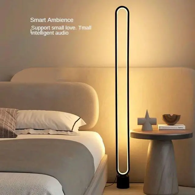 Alt view image 4 of 7 - Minimalist LED Floor Lamp Warm/White Light Dimmable with Rem