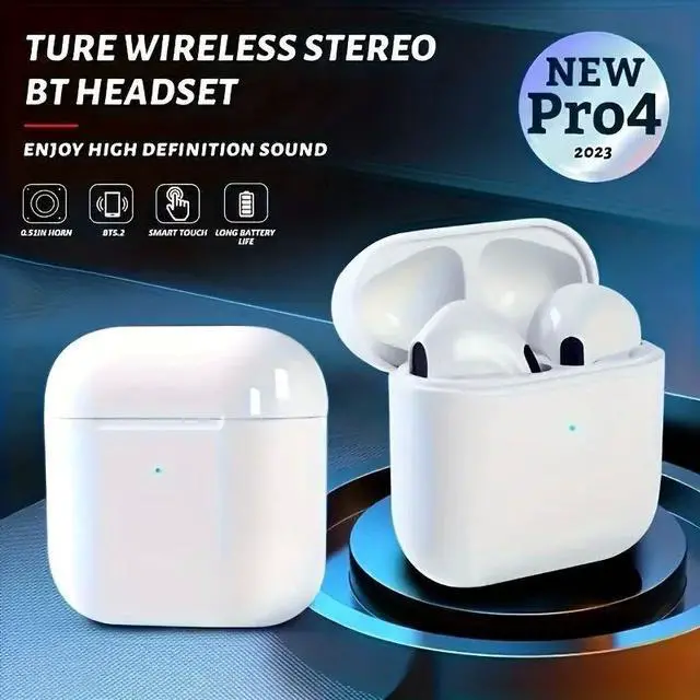 Alt view image 7 of 7 - Pro 4 TWS Wireless Headphones Earphone Bluetooth-compatible