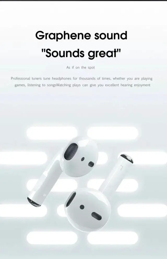 Alt view image 4 of 7 - Pro 4 TWS Wireless Headphones Earphone Bluetooth-compatible