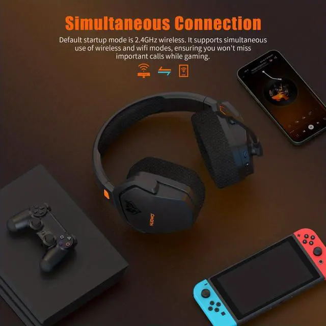 Main image of NUBWO G06 Gaming Headset for PS5, PS4, XBOX,PC, Mac, 2.4GHz