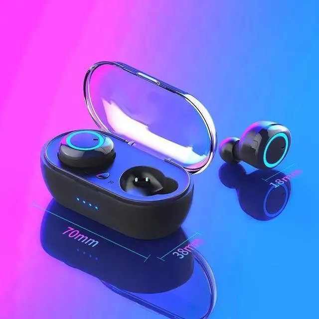 Alt view image 3 of 7 - Y50 TWS Wireless Headphones Sport Earphone Bluetooth Gaming