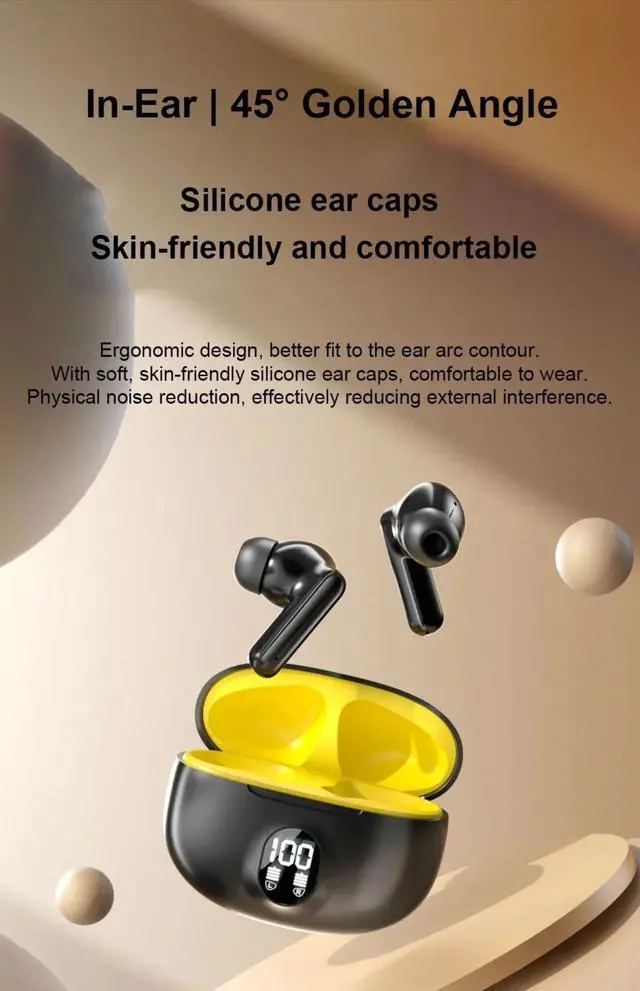 Alt view image 5 of 7 - NEW S510 TWS Wireless Headphones LED Power Earphones Digital