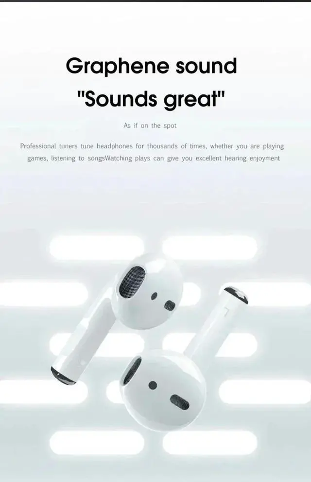 Alt view image 4 of 7 - Pro 4 TWS Wireless Headphones Earphone Bluetooth Compatible