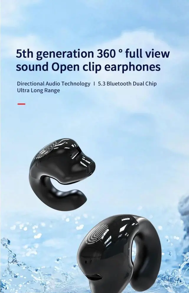 Main image of Wireless Headphones Bluetooth 5.3 Earphones With Mic Single