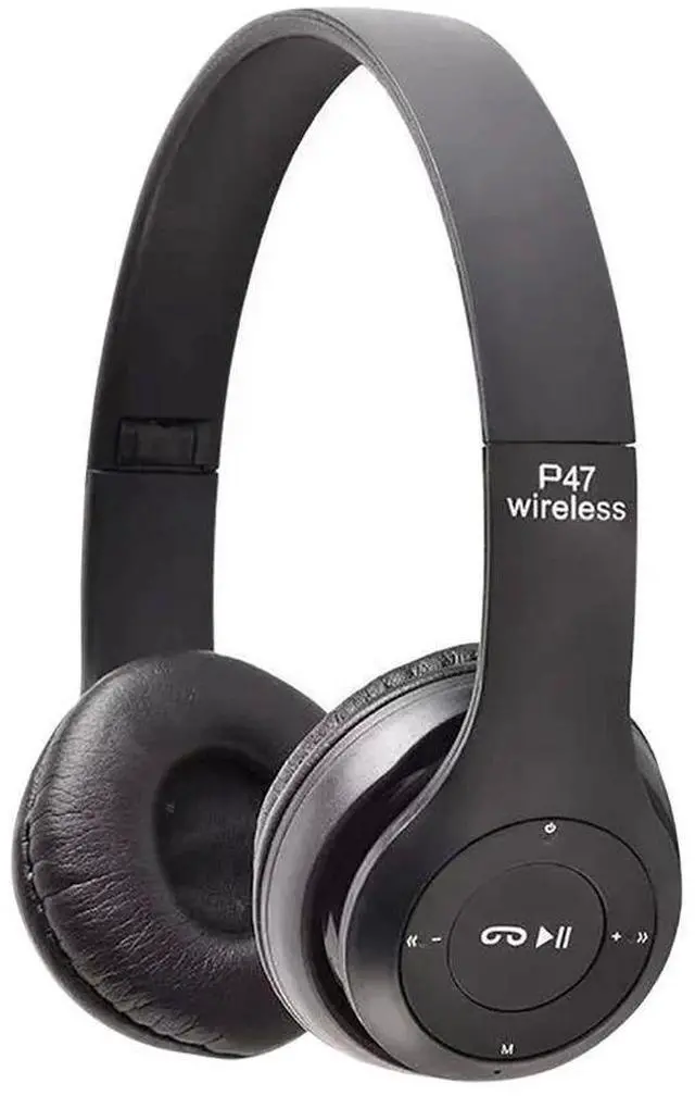 Alt view image 4 of 7 - Stereo P47 Wireless Headphones Bluetooth 5.0 Earphones Folda