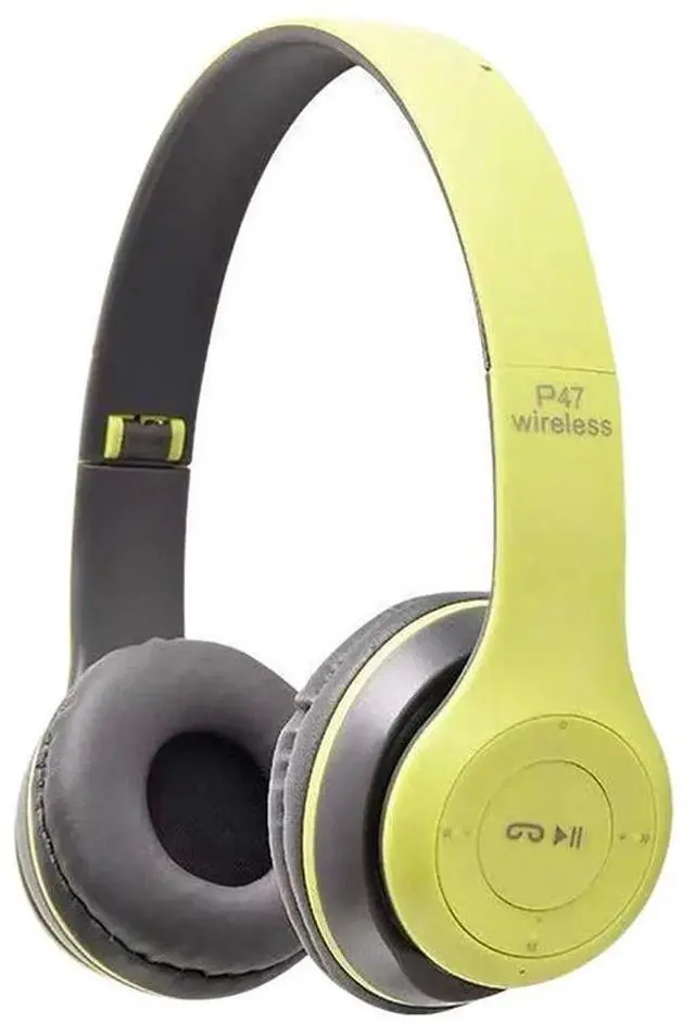 Alt view image 7 of 7 - Stereo P47 Wireless Headphones Bluetooth 5.0 Earphones Folda