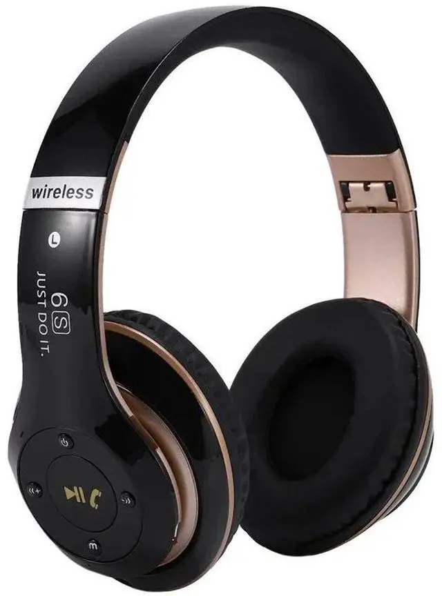 Main image of A6S Wireless BT5.2 Foldable Headphones Over Ear Hi-Fi Stereo