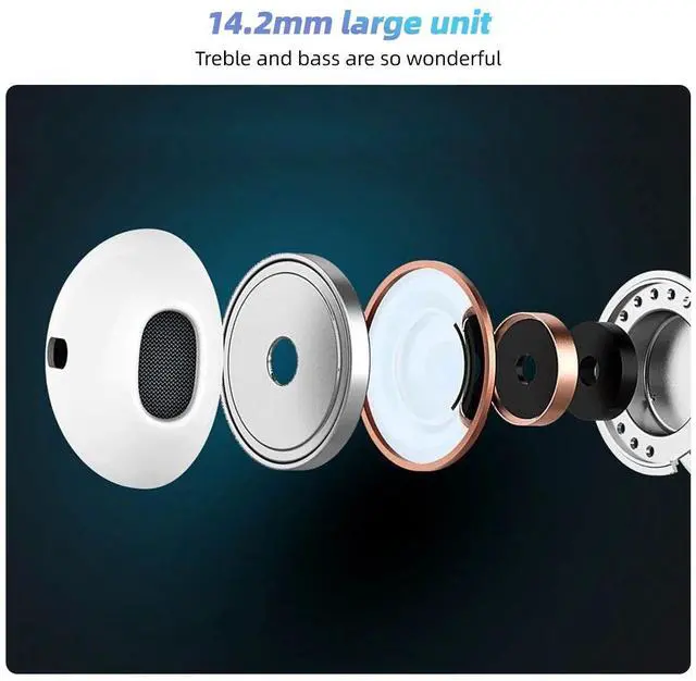 Alt view image 6 of 7 - Type C Wired Earphones For Apple iPhone 15 Pro Max In-Ear Wi