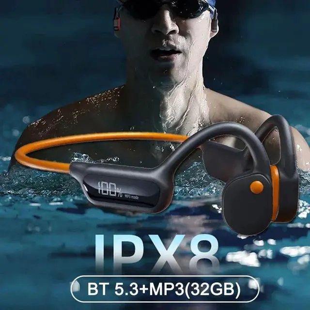 Alt view image 3 of 7 - Xiaomi X10 Swimming Bone Conduction IPX8 Waterproof Bluetoot