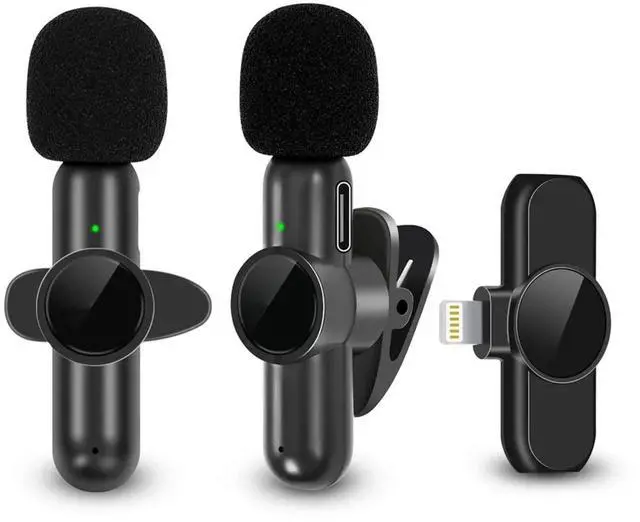 Alt view image 3 of 7 - K61 Wireless Lavalier Microphone Audio Video Recording Mini