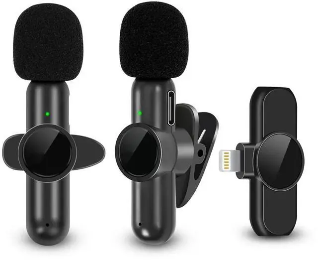 Alt view image 6 of 7 - K61 Wireless Lavalier Microphone Audio Video Recording Mini