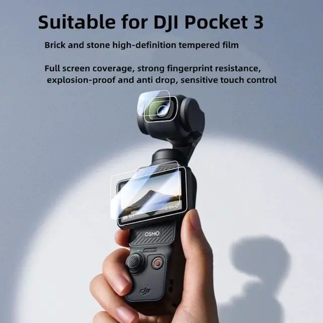 Alt view image 6 of 7 - Tempered Glass for DJI OSMO Pocket 3 Accessories Lens Protec