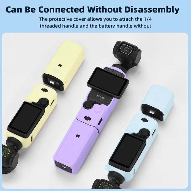 Alt view image 3 of 7 - Case for DJI Osmo Pocket 3 Silicone Protective ver Anti-Scr