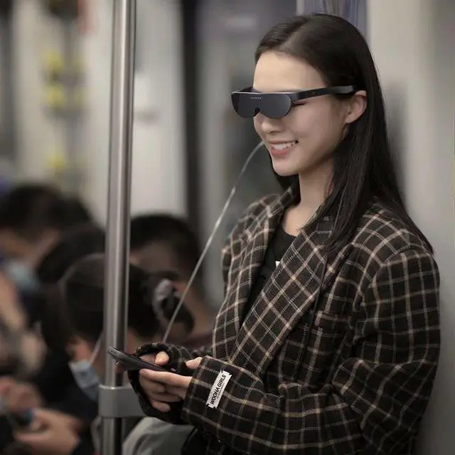 Alt view image 3 of 6 - GRAWOOW G330 Smart AR Glasses HD Movie Entertainment Games P