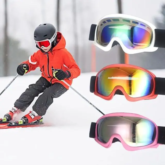 Alt view image 4 of 7 - Children Anti-Fog Snowboard Goggles Snow Sports Goggles wind