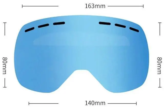 Alt view image 3 of 7 - KUFUN Ski Goggles Double Layers Anti-fog UV400 Snowboard Sno