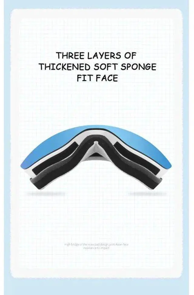 Alt view image 7 of 7 - KUFUN Ski Goggles Double Layers Anti-fog UV400 Snowboard Sno