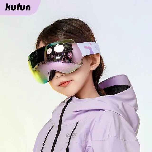 Alt view image 2 of 7 - KUFUN Ski Goggles Double Layers Anti-fog UV400 Snowboard Sno